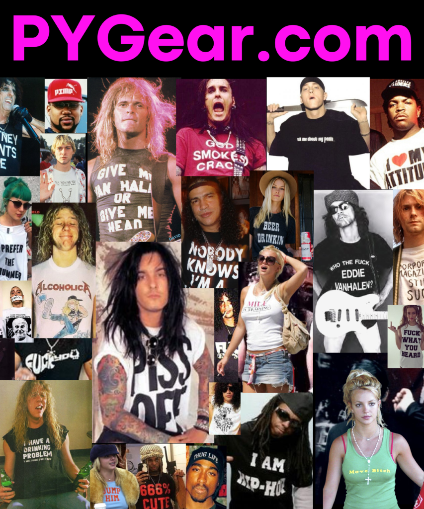 PYGear.com T-Shirts as worn by Celebrities.