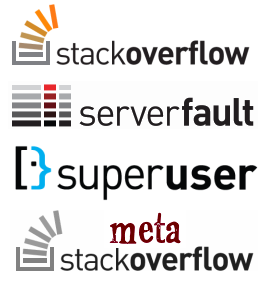 Stack Overflow trilogy logos