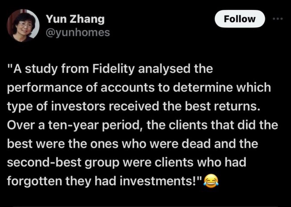 Dead Investors are the best